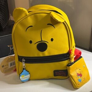 Disney Winnie the Pooh PU Leather Mini Backpack and Coin Purse